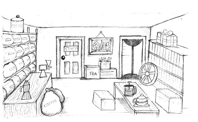 Inside the shop (not really)